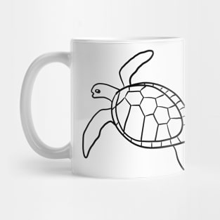 Stick drawn sea turtle Mug